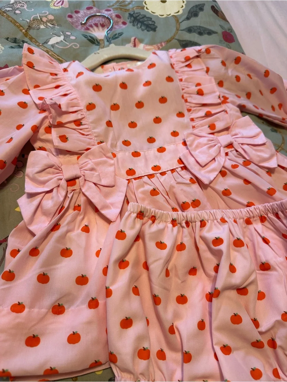 Girls 2T Pink Pumpkin Set